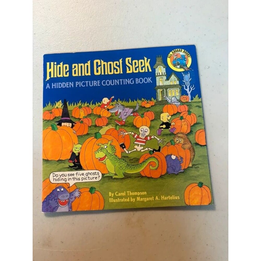 Vintage hide and ghost seek Halloween book